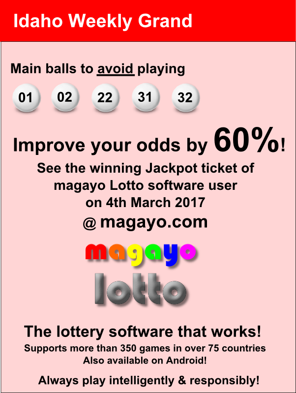 Lottery Tips for USA Idaho Weekly Grand â€