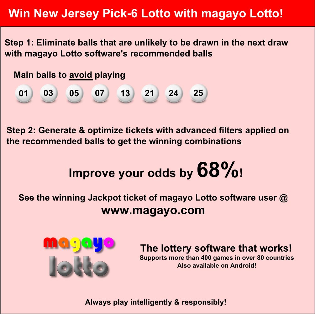 nj pick 6 lottery results